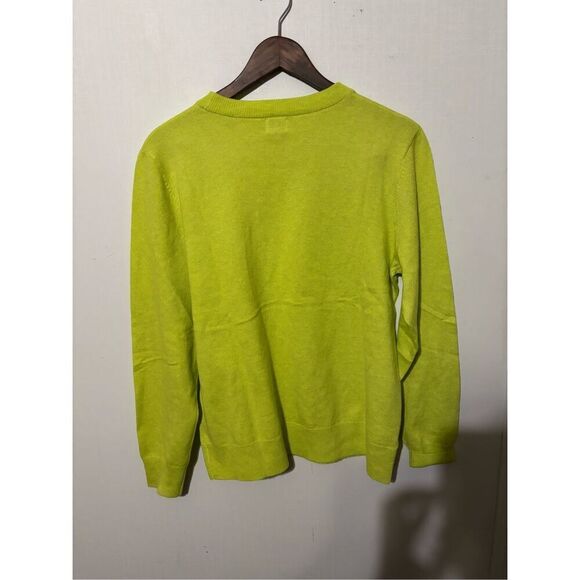 Brand New A New Day Women’s Medium Neon Green Yellow Pullover Sweater Top - Picture 4 of 5